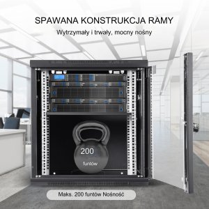 Szafa serwerowa wisząca 64x60x45cm 3