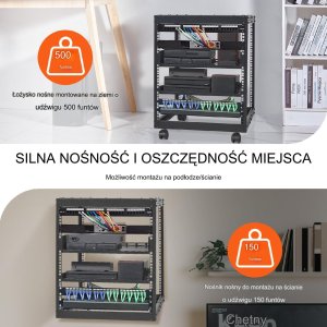 Szafa serwerowa regał serwerowy 63 cm 2
