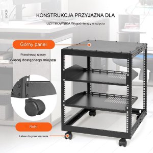 Szafa serwerowa regał serwerowy 63 cm 4
