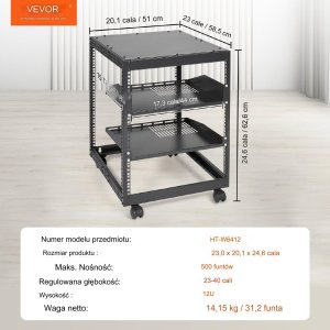 Szafa serwerowa regał serwerowy 63 cm 6