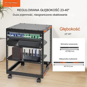 Szafa serwerowa regał serwerowy 63 cm 7