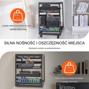 Szafa serwerowa regał serwerowy 76 cm 2