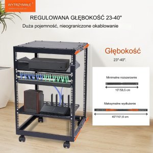 Szafa serwerowa regał serwerowy 76 cm 7