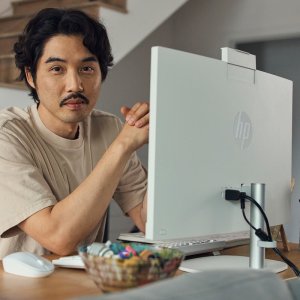 Komputer All in One 24-cr0038nl / 9Z082EA / AMD Ryzen 5 / 16GB / SSD 1TB / Radeon / FullHD / Win 11 / Biały 5