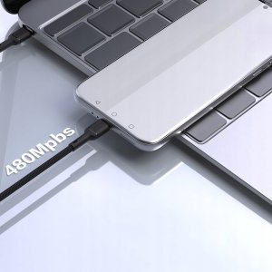 Kabel USB Dudao USB-C - USB-C 1.2 m Czarny (6976625335008) 4