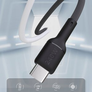 Kabel Dudao L9C Max 240W PD USB-C - USB-C 2m - czarny 3