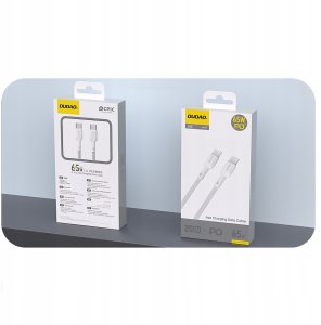 Kabel USB Dudao USB-C - USB-C 1 m Biały (6976625334513) 2