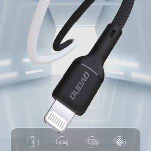 Kabel USB Dudao USB-C - Lightning 2 m Czarny (6976625334582) 4