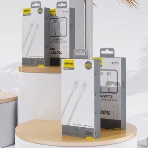 Kabel USB Dudao USB-C - USB-C 1.2 m Biały (6976625334995) 8