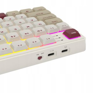 Klawiatura Royal Kludge ROYAL KLUDGE RK N80 Rosy Clouds Gaming Keyboard Red switch 3