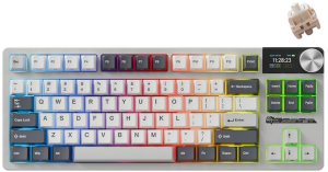 ROYAL KLUDGE RK S85 White Night Gaming Keyboard Cloud switch 3