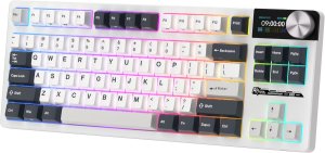 ROYAL KLUDGE RK S85 White Night Gaming Keyboard Beige switch 2