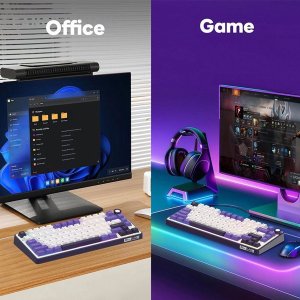 ROYAL KLUDGE R75 Blackberry Mousse Gaming Keyboard Brown switch 3