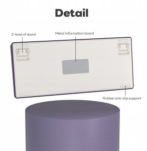 ROYAL KLUDGE R75 Blackberry Mousse Gaming Keyboard K silver switch 6