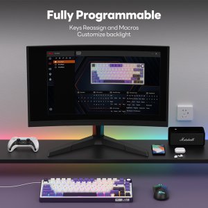 ROYAL KLUDGE R75 Blackberry Mousse Gaming Keyboard K silver switch 7