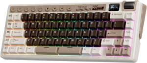 ROYAL KLUDGE RK M70 Mocha Grey Gaming Keyboard Cream switch 2