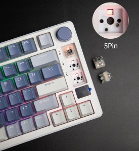 ROYAL KLUDGE RK-M75 Taro Milk Gaming Keyboard Brown switch 6