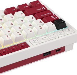 ROYAL KLUDGE RK M65 Famicom Gaming Keyboard Cream switch 3