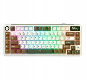 Klawiatura Royal Kludge RK L75 Palm Green Beżowe (RK-L75-PLMGRN-BEGSW-US) 3