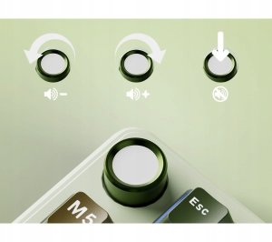 Klawiatura Royal Kludge RK L75 Palm Green Beżowe (RK-L75-PLMGRN-BEGSW-US) 4