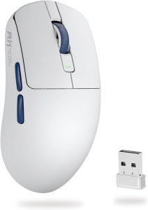 ROYAL KLUDGE M30 White Blue Gaming Mouse PAW 33111K 2