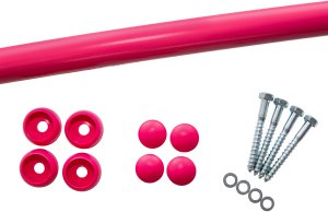 Drążek Metalowy Różowy 90cm Uchwyt do podciągania 5