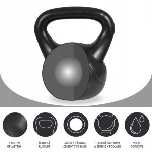 Kettlebell Gorilla Sports bitumiczny 2 kg 8
