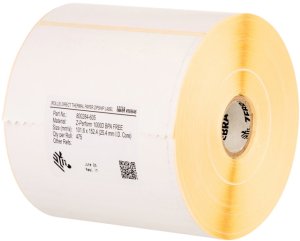 Label, Paper, 102x152mm; Thermal Transfer, Z-Perform 1000T, Uncoated, Permanent Adhesive, 76mm Core, Perforation 2