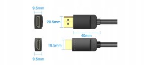 Kabel Vention DisplayPort - HDMI 3m czarny (6922794733350) 9