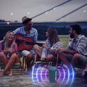 Głośnik Bluetooth Przenośny Bezprzewodowy Radio FM Wieża Boombox MP3 26W Zenwire BS-09 3