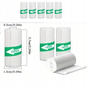 5x PAPIER SAMOPRZYLEPNY DO MINI DRUKARKI NAKLEJKI UNIWERSALNY 3