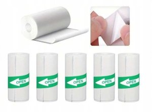 5x PAPIER SAMOPRZYLEPNY DO MINI DRUKARKI NAKLEJKI UNIWERSALNY 7