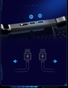 PODSTAWKA PODKŁADKA CHŁODZĄCA POD LAPTOP-A do 16'' 3