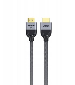 Kabel Unitek HDMI - HDMI 8m szary (C11093RGY01-8M) 2