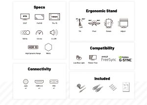 MonitorJapanNextJAPANNEXT 60,5cm JN-I238FHD120F-HSP-W 16:9 HDMI biały FHD 6