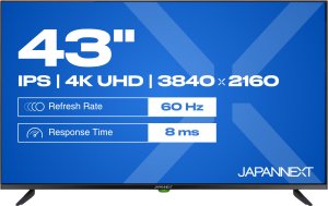 JAPANNEXT 109,2cm JN-IPS430UHD60F 16:9 3x HDMI UHD 3