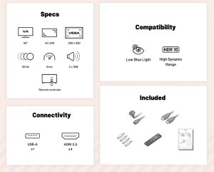JAPANNEXT 139,7cm JN-IPS550UHD60F 16:9 3x HDMI UHD 9