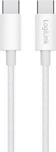 Kabel USB LogiLink USB-C - USB-C 1 m Biały (CU0341) 2