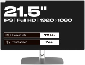 JAPANNEXT 54,6cm JN-IPS2152FHDR-C65W-FLD-T HDMI/DP Touch FHD 6
