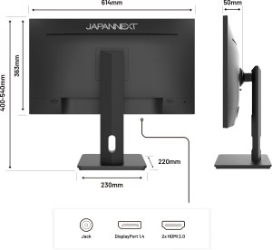 JAPANNEXT 68,5cm JN-27IPS4FLWQHDR-HSP 16:9 HDMI/DP WQHD 7