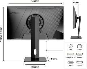 JAPANNEXT 60,5cm JN-IPS2380UHDR-C65W-HSP 16:9 HDMI/DP UHD 10