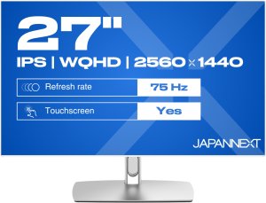 JAPANNEXT 68,6cm JN-IPS27WQHDR-C65W-FLD-T HDMI/DP Touch WQHD 2