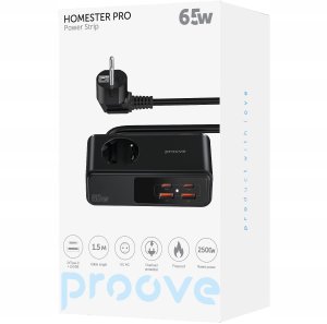 Listwa Przeciwprzepięciowa Zasilająca Przedłużacz Ac 2x Usb 2x Usb-c 65w / Pshp25002201 / Homester Pro 3