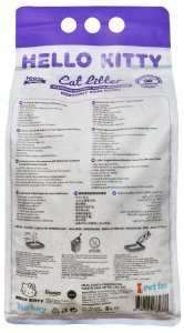 Żwirek dla kota LITTY KITTY Hello Kitty żwirek bentonit dla kota lawendowy 5L 3