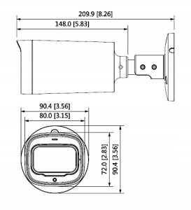 BCS-TA48VWR6(2) Kamera tubowa BCS 4w1, 8Mpx 4