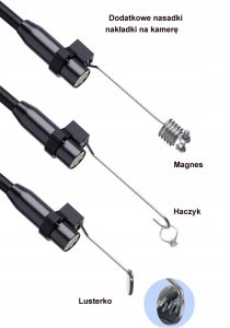 Endoskop Kamera INSPEKCYJNA FULL HD 5M Wyświetlacz IPS 4.3" LED CMOS 1080p 15