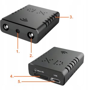 Mini kamera szpiegowska IP WiFi ukryta Full HD zdalny podgląd + aplikacja 9