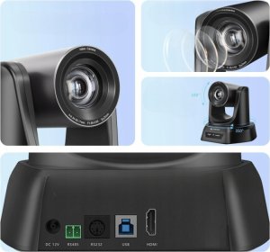 TONGVEO Kamera do wideokonferencji z mikrofonem 3x1080p 60 kl/s USB/HDMI 3