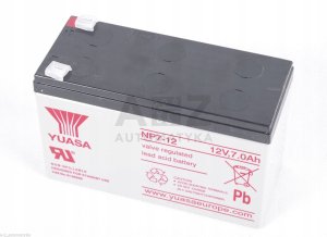 NP7-12 YUASA 7Ah 12V Akumulator AGM 6