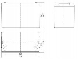 TCL100-12 TECHNOCELL Akumulator AGM 12V 106Ah 3
